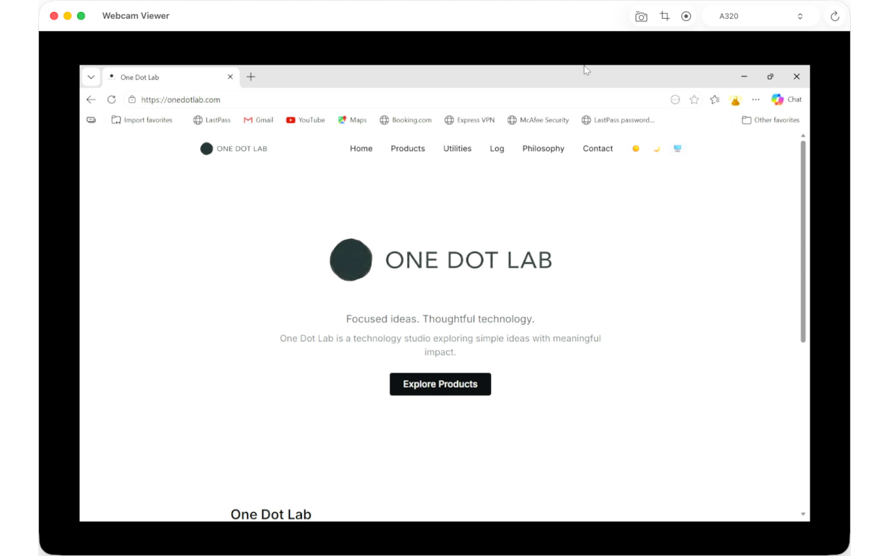 Webcam Viewer Interface